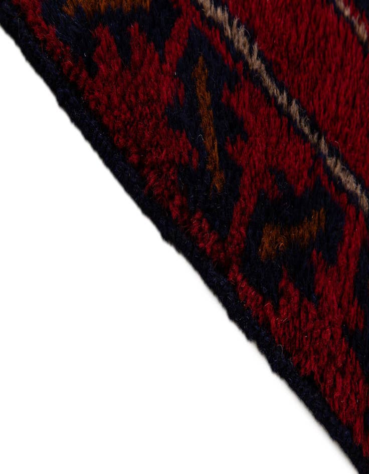 Detail image of  2' 9 x 4' 8  Hand Knotted Balouch Persian Wool Rug