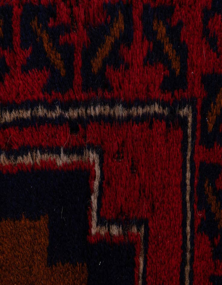 Detail image of  2' 9 x 4' 8  Hand Knotted Balouch Persian Wool Rug
