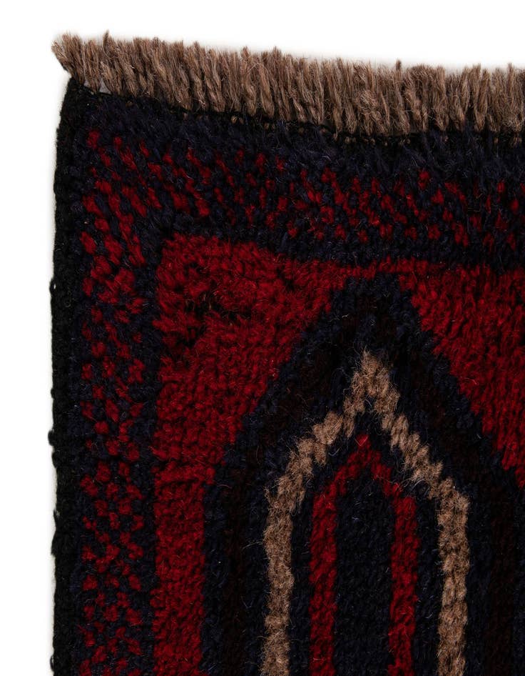 Detail image of  2' 9 x 4' 7  Hand Knotted Balouch Persian Wool Rug