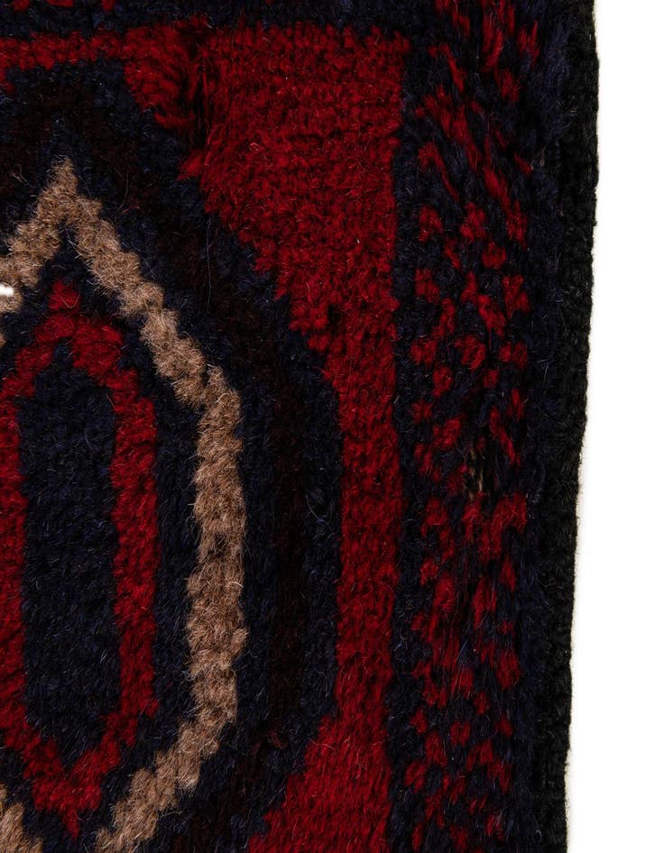 Detail image of  2' 9 x 4' 7  Hand Knotted Balouch Persian Wool Rug