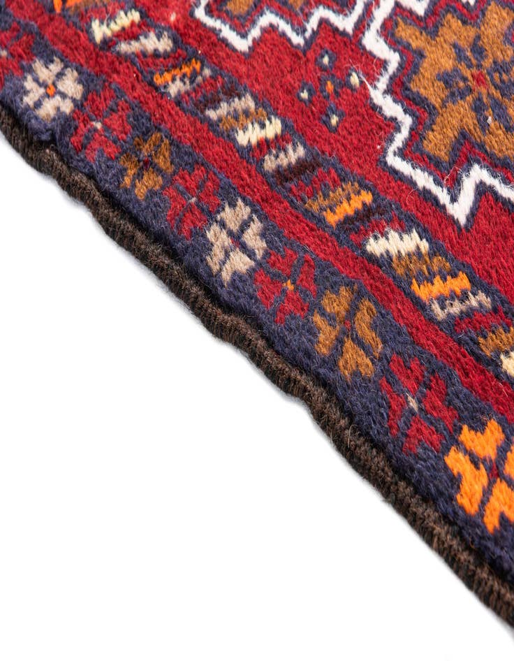 Detail image of  2' 10 x 4' 7  Hand Knotted Balouch Persian Wool Rug