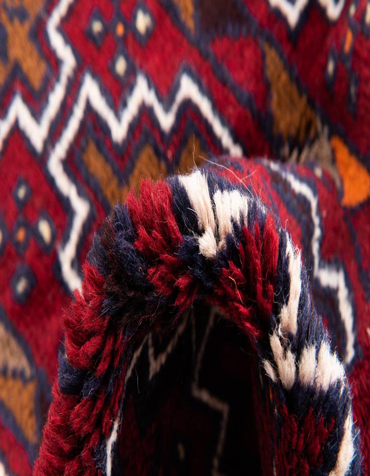 Detail image of  2' 10 x 4' 7  Hand Knotted Balouch Persian Wool Rug