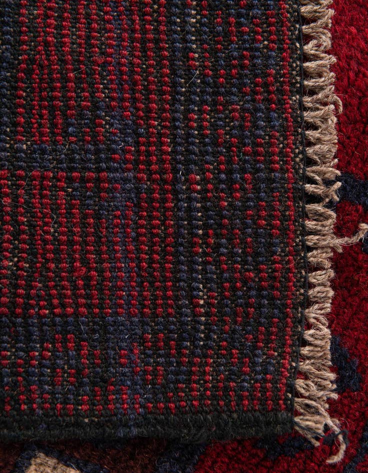 Detail image of  2' 10 x 4' 6  Hand Knotted Balouch Persian Wool Rug