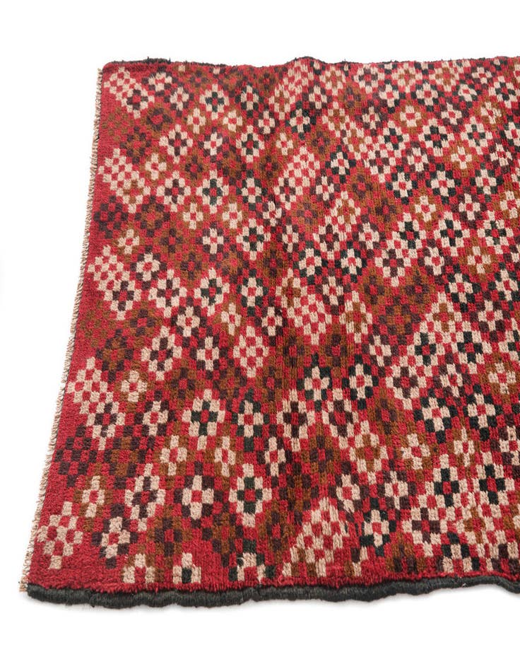 Detail image of  3' x 4' 6  Hand Knotted Balouch Persian Wool Rug