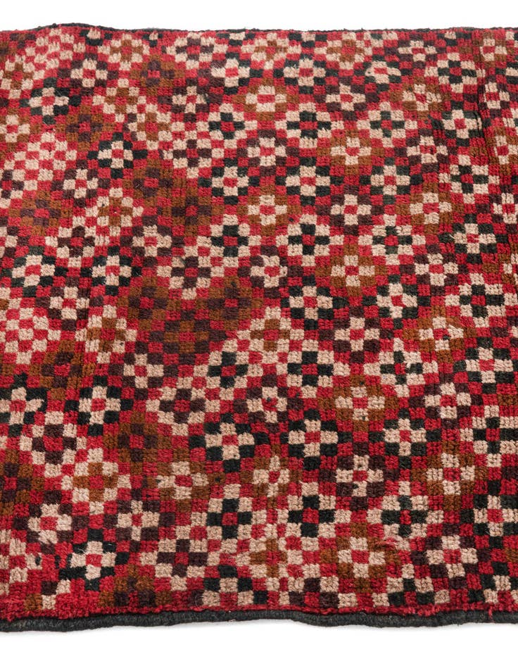 Detail image of  3' x 4' 6  Hand Knotted Balouch Persian Wool Rug