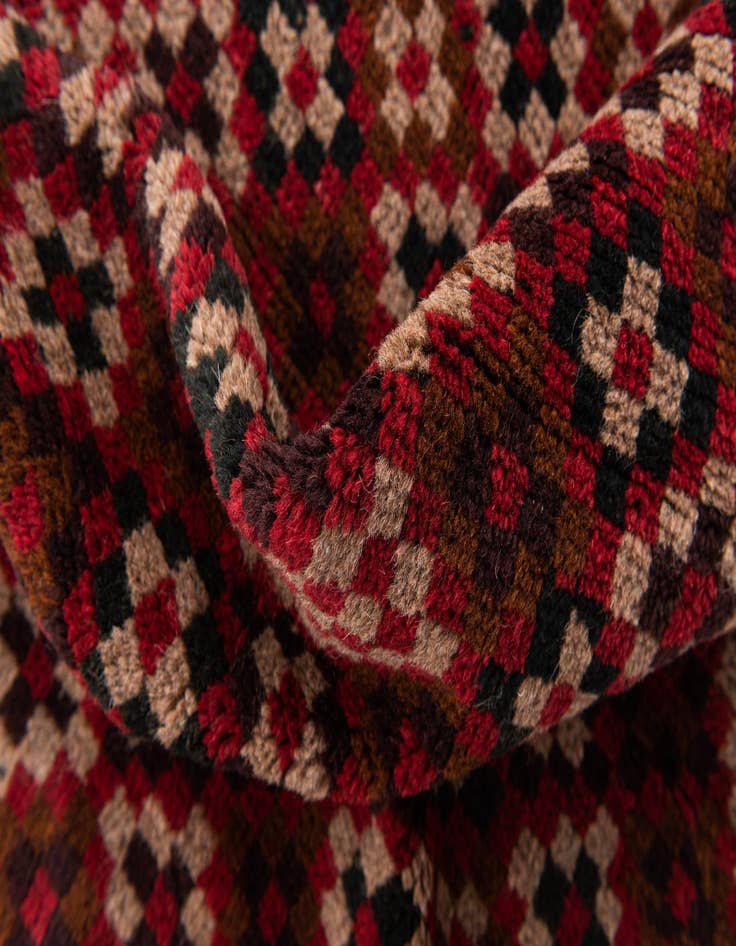 Detail image of  3' x 4' 6  Hand Knotted Balouch Persian Wool Rug