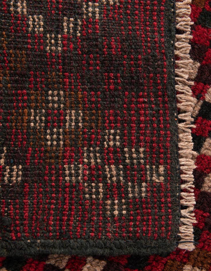 Detail image of  3' x 4' 6  Hand Knotted Balouch Persian Wool Rug