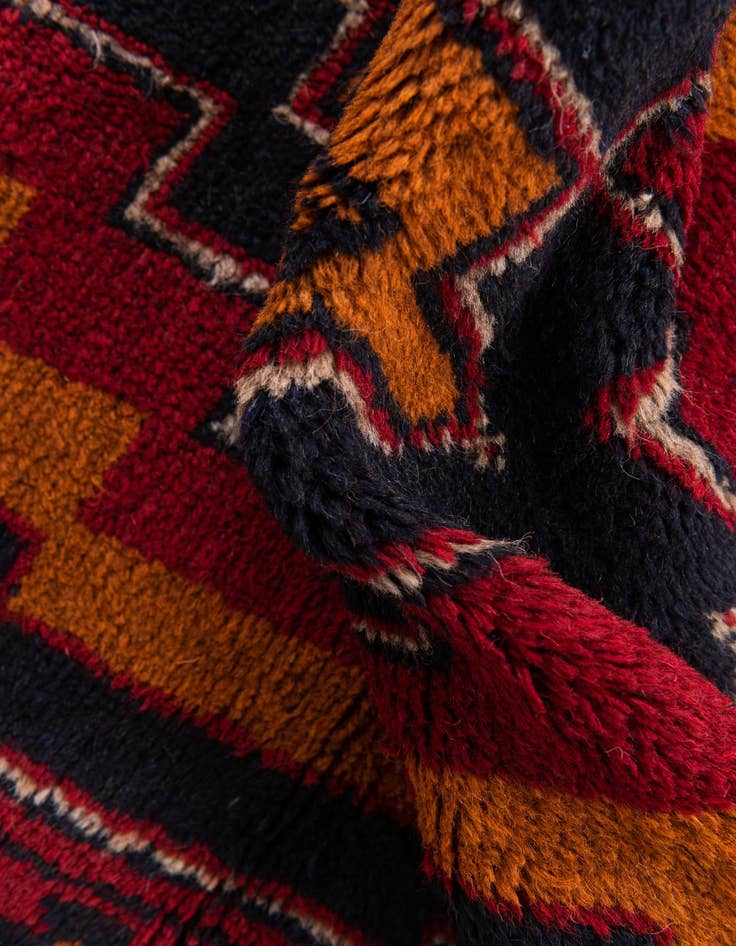 Detail image of 2' 10 x 4' 8 Hand Knotted Balouch Persian Wool Rug