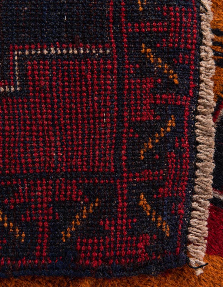 Detail image of 2' 10 x 4' 8 Hand Knotted Balouch Persian Wool Rug