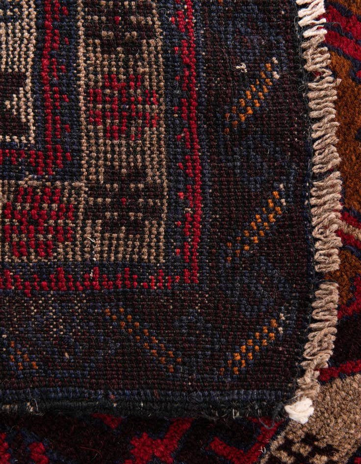 Detail image of  3' x 4' 6  Hand Knotted Balouch Persian Wool Rug
