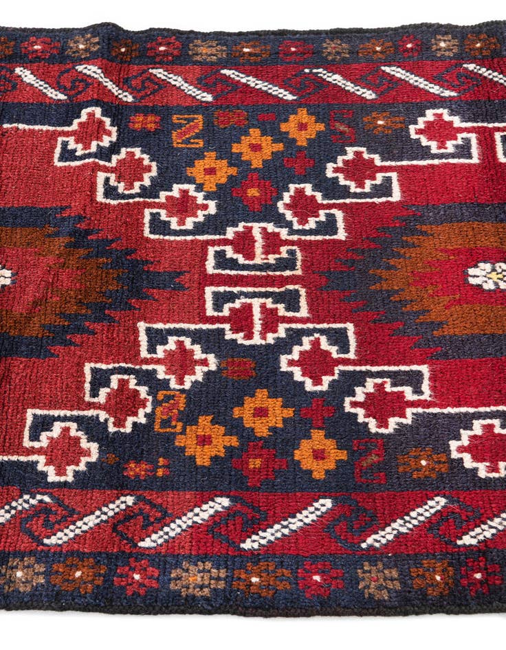 Detail image of  2' 10 x 4' 7  Hand Knotted Balouch Persian Wool Rug