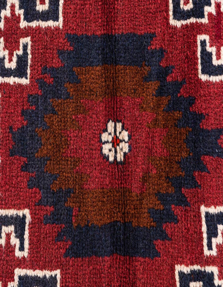 Detail image of  2' 10 x 4' 7  Hand Knotted Balouch Persian Wool Rug