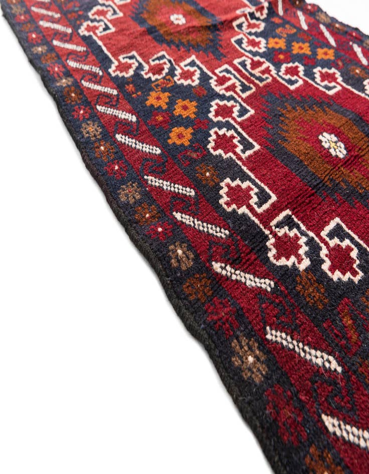 Detail image of  2' 10 x 4' 7  Hand Knotted Balouch Persian Wool Rug