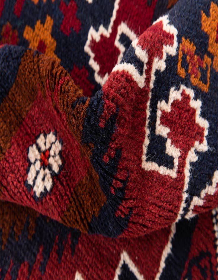 Detail image of  2' 10 x 4' 7  Hand Knotted Balouch Persian Wool Rug