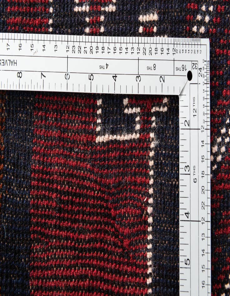 Detail image of  2' 10 x 4' 7  Hand Knotted Balouch Persian Wool Rug