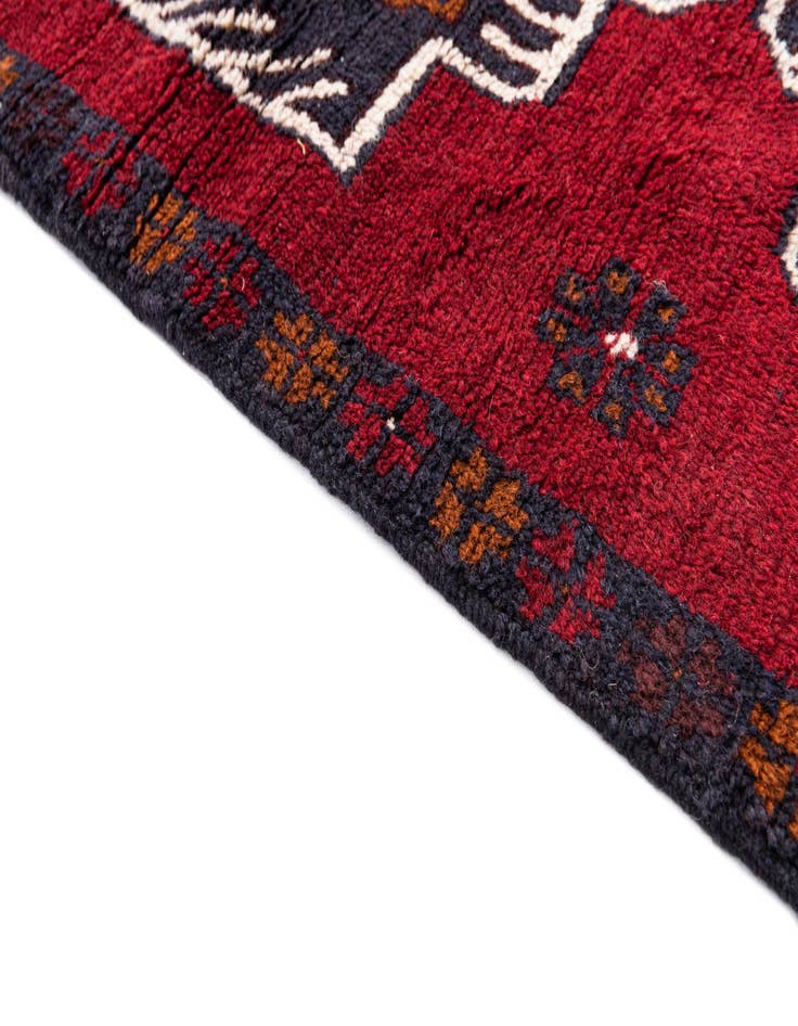 Detail image of  2' 8 x 4' 9  Hand Knotted Balouch Persian Wool Rug
