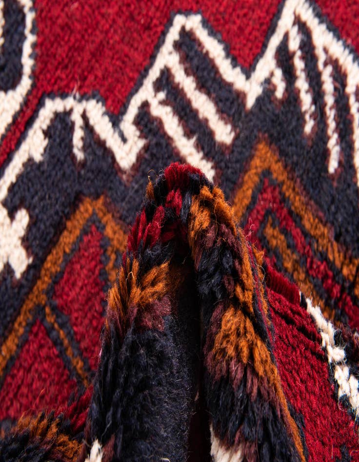 Detail image of  2' 8 x 4' 9  Hand Knotted Balouch Persian Wool Rug