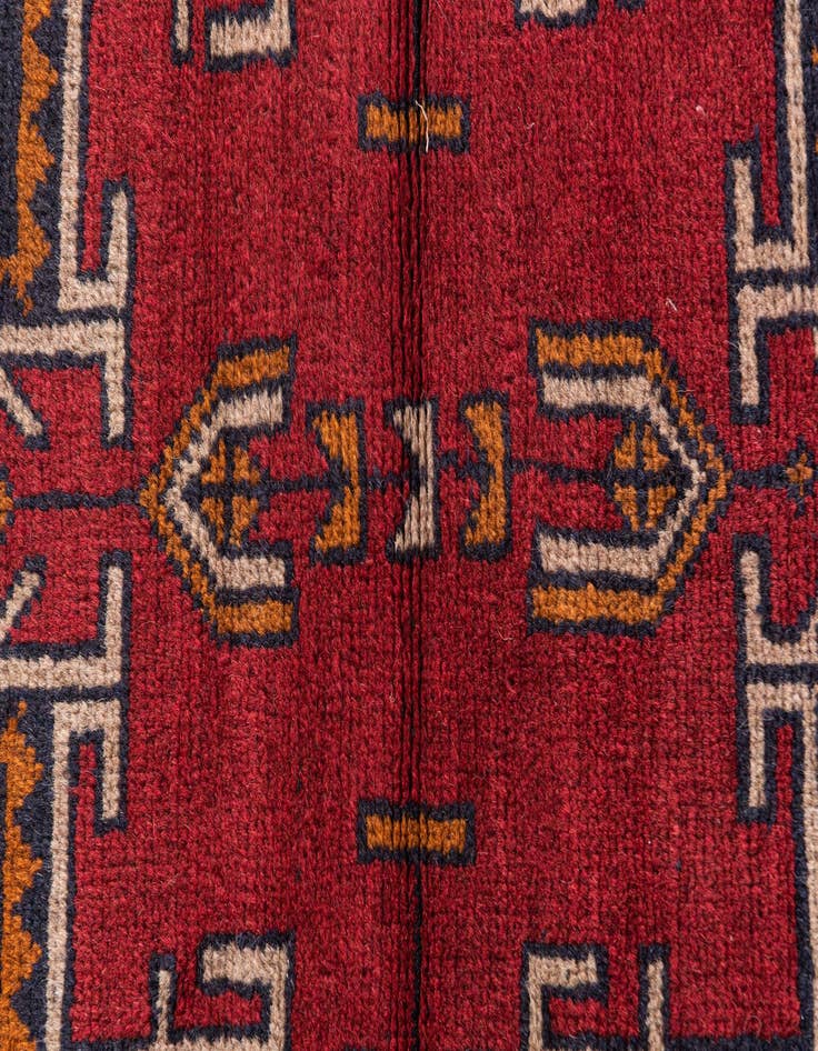 Detail image of  2' 10 x 4' 5  Hand Knotted Balouch Persian Wool Rug