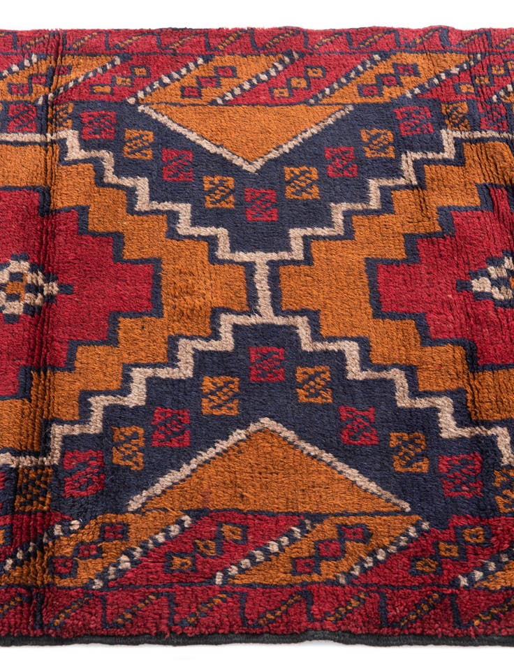 Detail image of  3' x 4' 7  Hand Knotted Balouch Persian Wool Rug