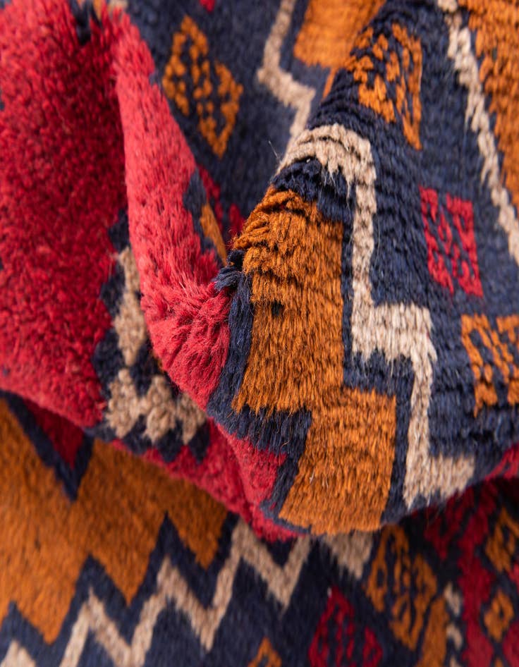 Detail image of  3' x 4' 7  Hand Knotted Balouch Persian Wool Rug