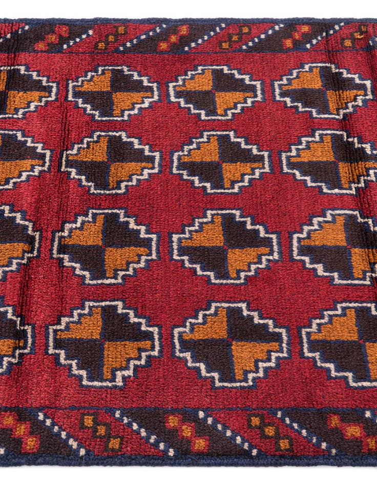 Detail image of  3' x 4' 5  Hand Knotted Balouch Persian Wool Rug