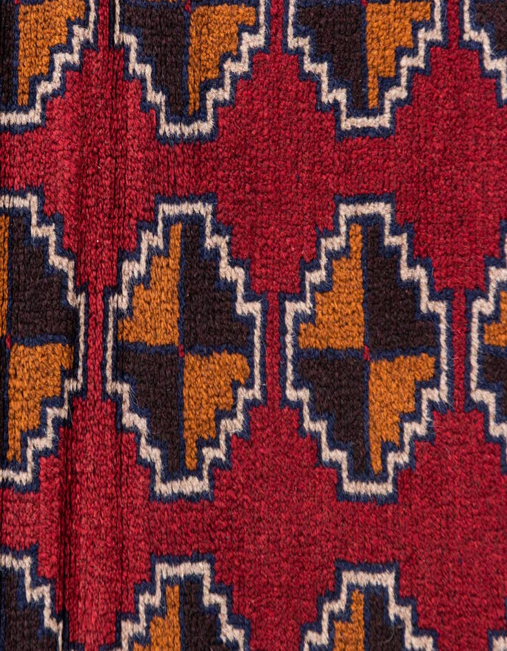 Detail image of  3' x 4' 5  Hand Knotted Balouch Persian Wool Rug