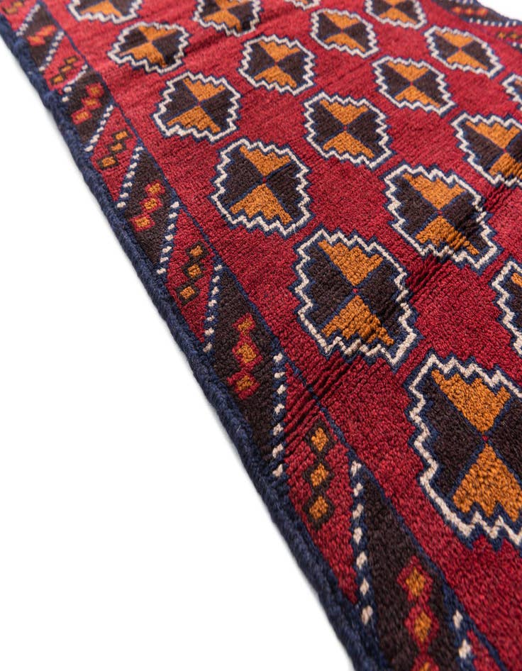 Detail image of  3' x 4' 5  Hand Knotted Balouch Persian Wool Rug