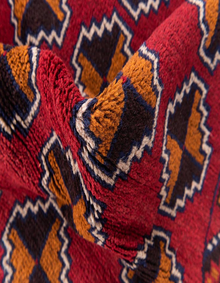 Detail image of  3' x 4' 5  Hand Knotted Balouch Persian Wool Rug
