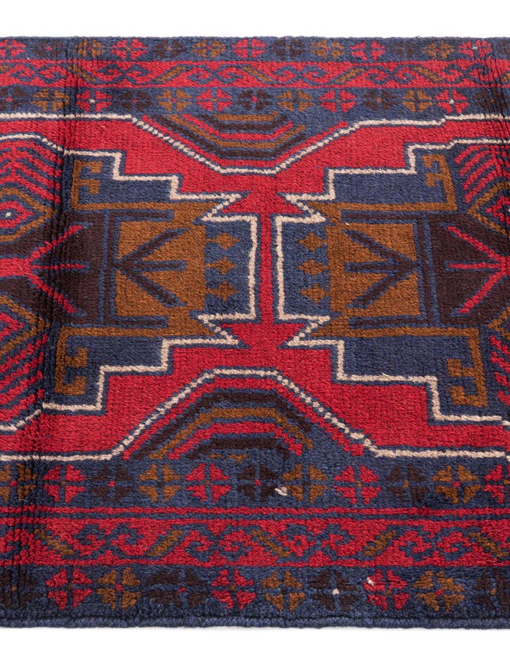 Detail image of  3' x 4' 8  Hand Knotted Balouch Persian Wool Rug