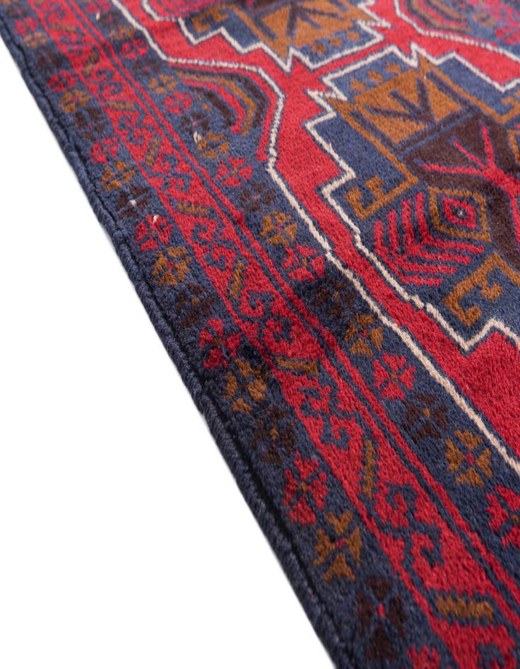 Detail image of  3' x 4' 8  Hand Knotted Balouch Persian Wool Rug