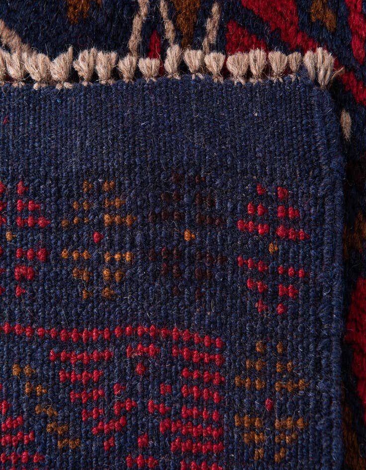 Detail image of  3' x 4' 8  Hand Knotted Balouch Persian Wool Rug