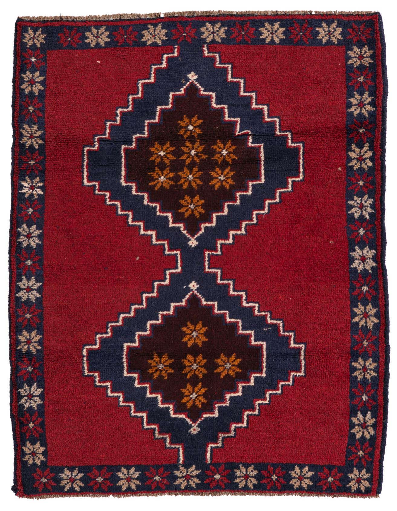 Primary image  3' x 4' 6  Hand Knotted Balouch Persian Wool Rug