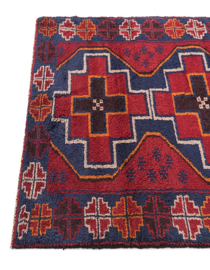 Detail image of  3' x 4' 5  Hand Knotted Balouch Persian Wool Rug
