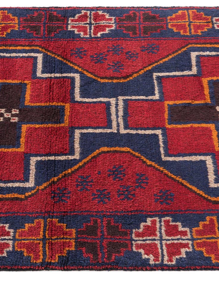 Detail image of  3' x 4' 5  Hand Knotted Balouch Persian Wool Rug