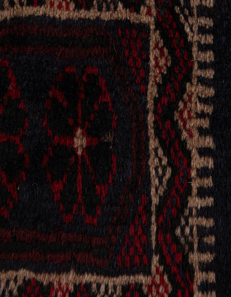 Detail image of  3' x 4' 9  Hand Knotted Balouch Persian Wool Rug
