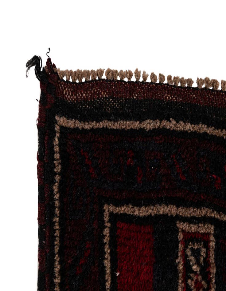 Detail image of  3' x 4' 9  Hand Knotted Balouch Persian Wool Rug