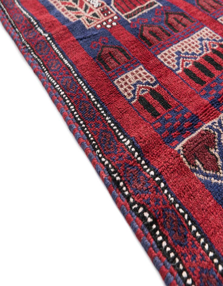 Detail image of  2' 9 x 4' 9  Hand Knotted Balouch Persian Wool Rug