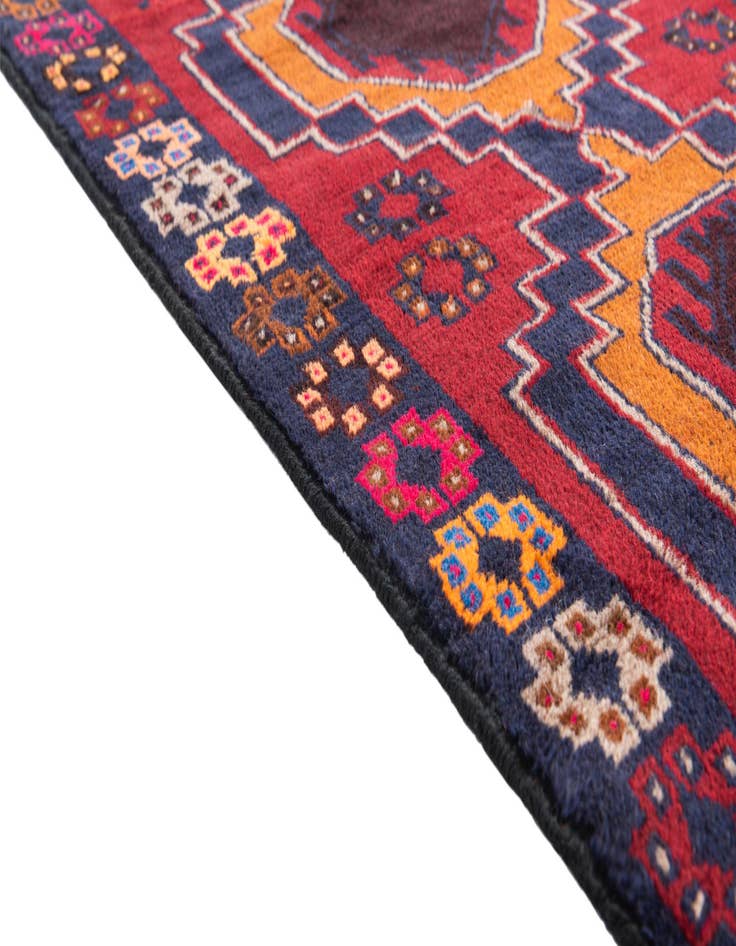 Detail image of  2' 9 x 4' 8  Hand Knotted Balouch Persian Wool Rug