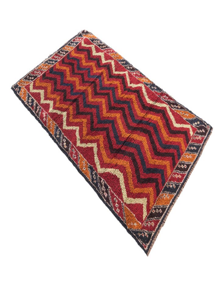 Detail image of  2' 10 x 4' 9  Hand Knotted Balouch Persian Wool Rug