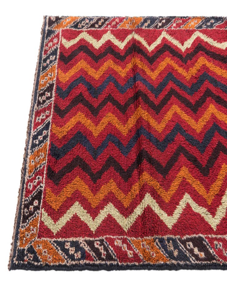 Detail image of  2' 10 x 4' 9  Hand Knotted Balouch Persian Wool Rug