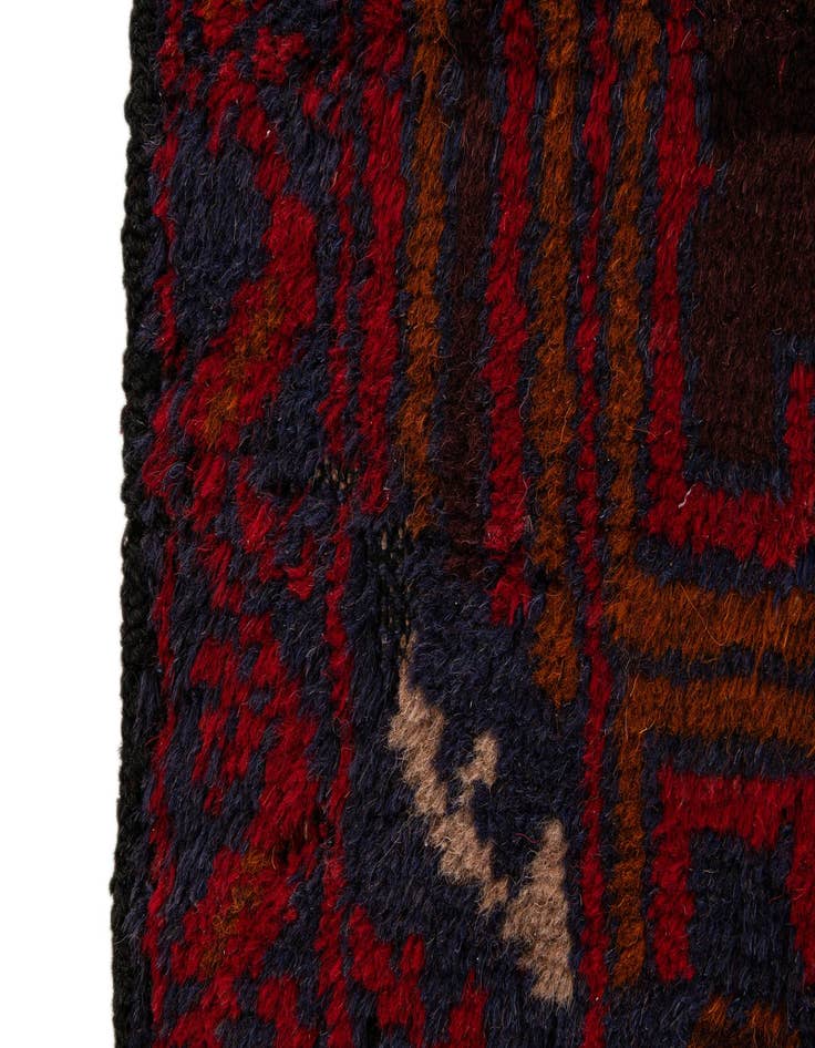 Detail image of  2' 8 x 4' 9  Hand Knotted Balouch Persian Wool Rug