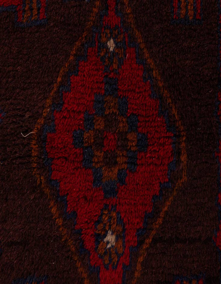 Detail image of  2' 8 x 4' 9  Hand Knotted Balouch Persian Wool Rug