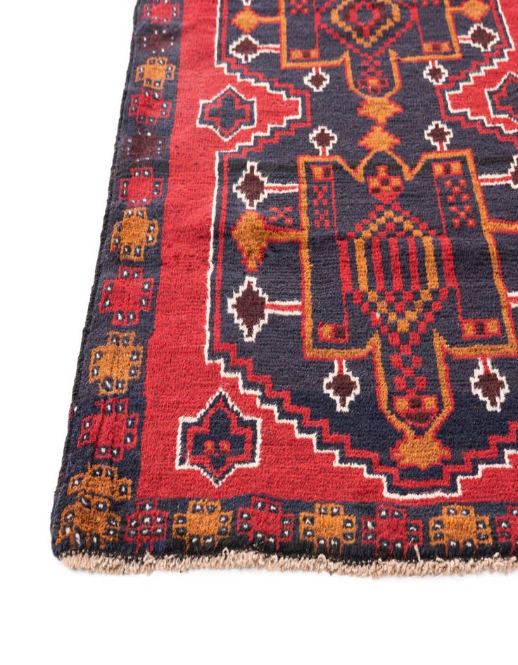 Detail image of  3' x 4' 9  Hand Knotted Balouch Persian Wool Rug