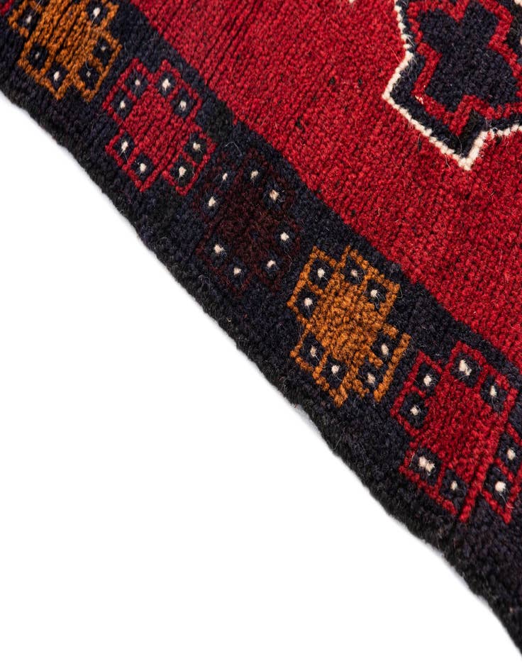 Detail image of  3' x 4' 9  Hand Knotted Balouch Persian Wool Rug