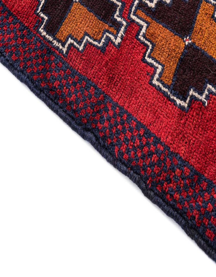 Detail image of  3' x 4' 7  Hand Knotted Balouch Persian Wool Rug