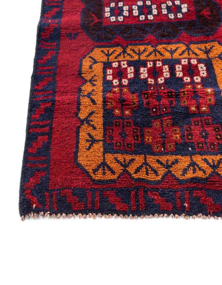 Detail image of  2' 10 x 4' 5  Hand Knotted Balouch Persian Wool Rug