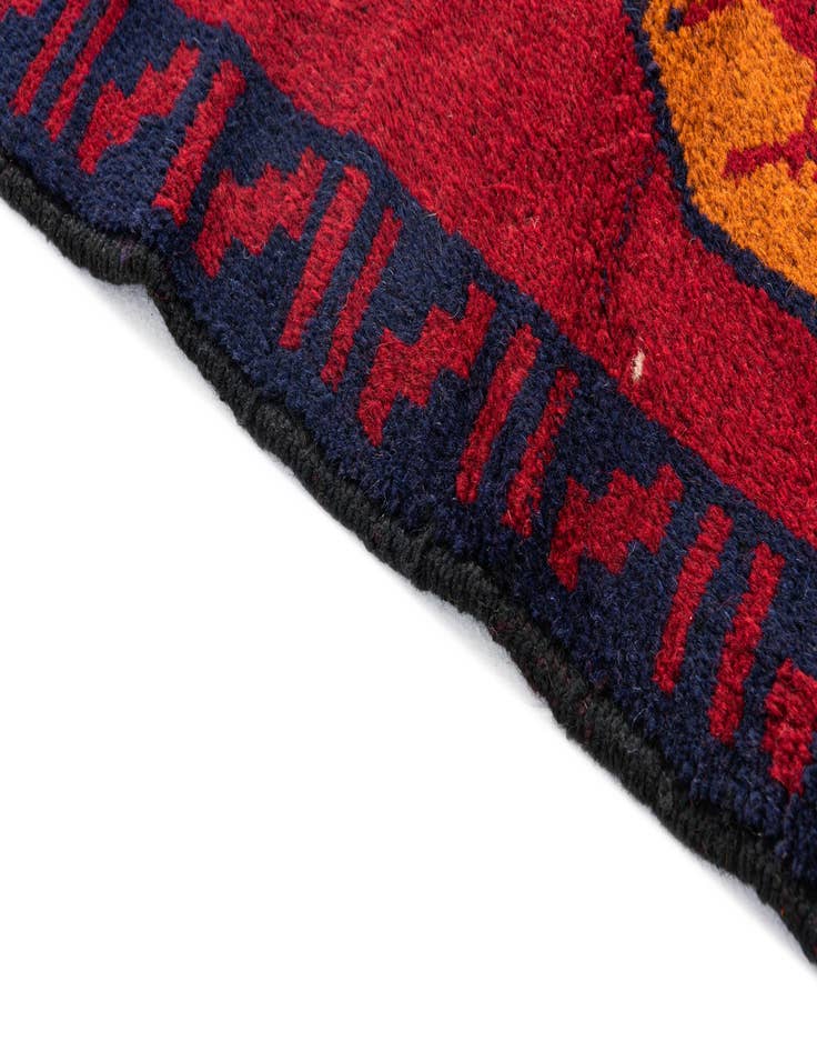 Detail image of  2' 10 x 4' 5  Hand Knotted Balouch Persian Wool Rug