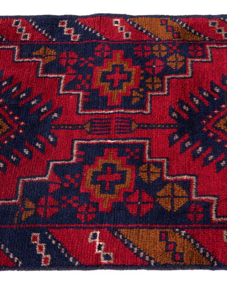 Detail image of  2' 8 x 5'  Hand Knotted Balouch Persian Wool Rug