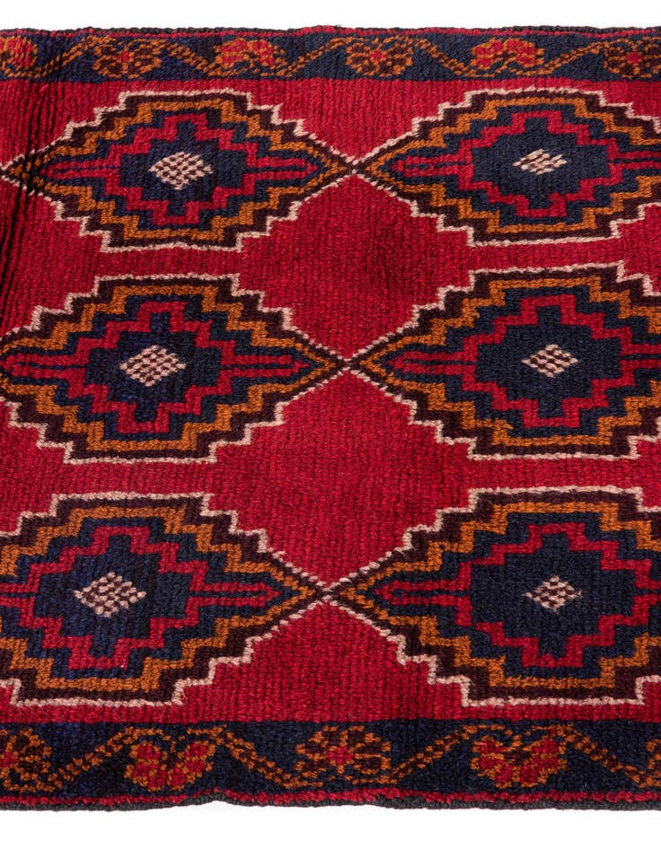Detail image of  2' 9 x 4' 7  Hand Knotted Balouch Persian Wool Rug