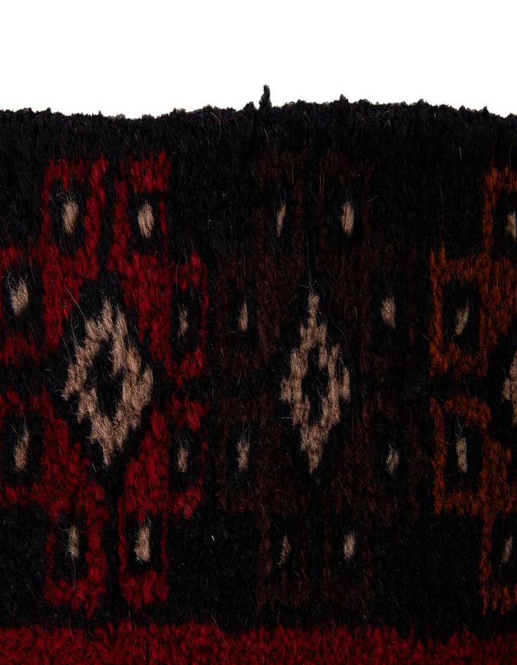 Detail image of  2' 10 x 4' 8  Hand Knotted Balouch Persian Wool Rug